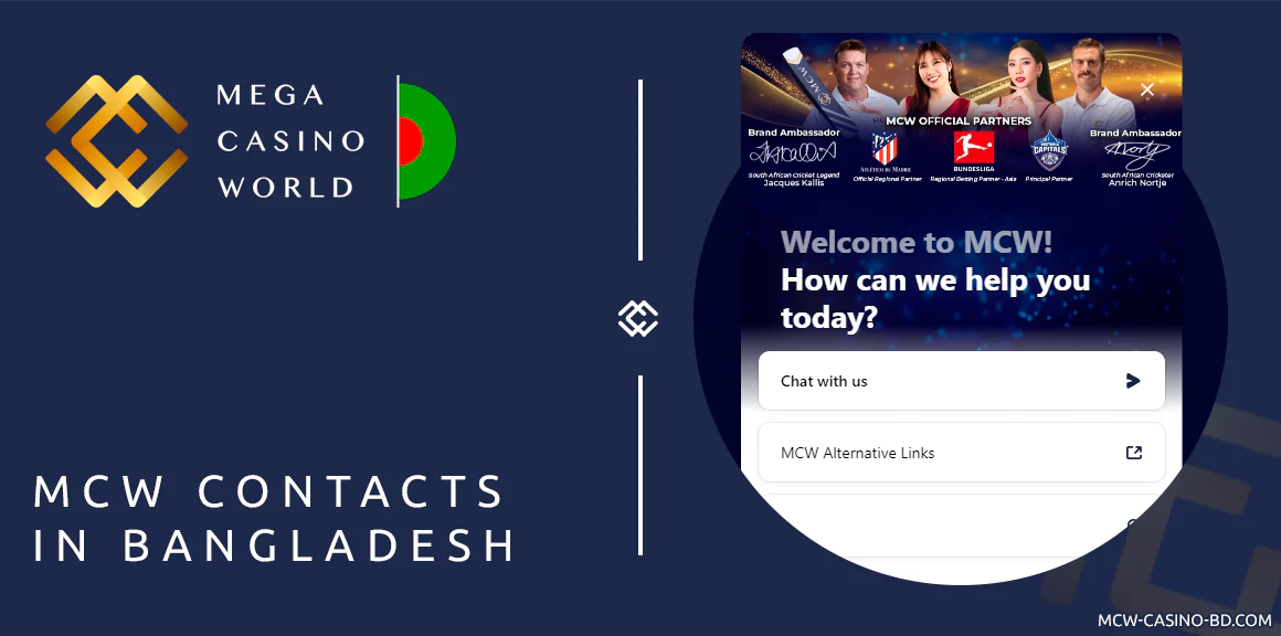 MCW Casino Contacts in Bangladesh