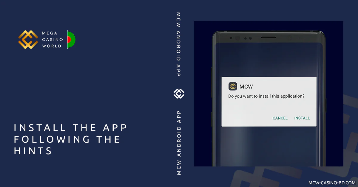 Follow the installation process - MCW App for Android