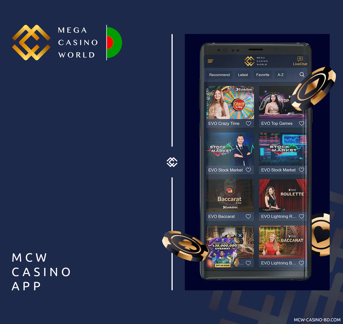 Bangladeshi MCW Players Can Play More than 4000 casino games using Mobile App