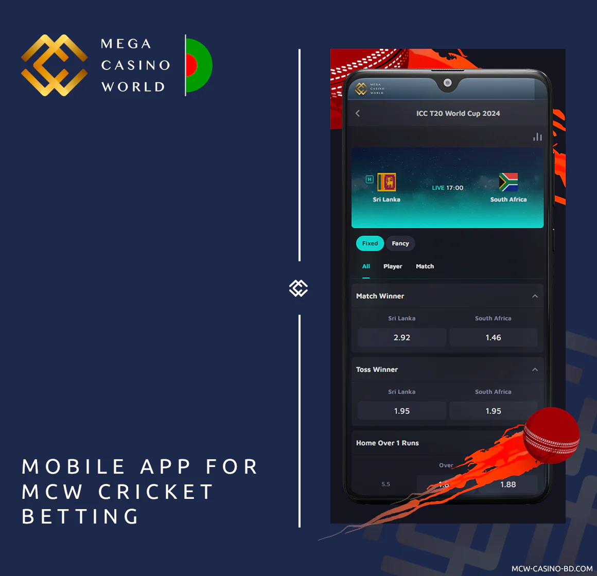 Mobile App for MCW Cricket Betting