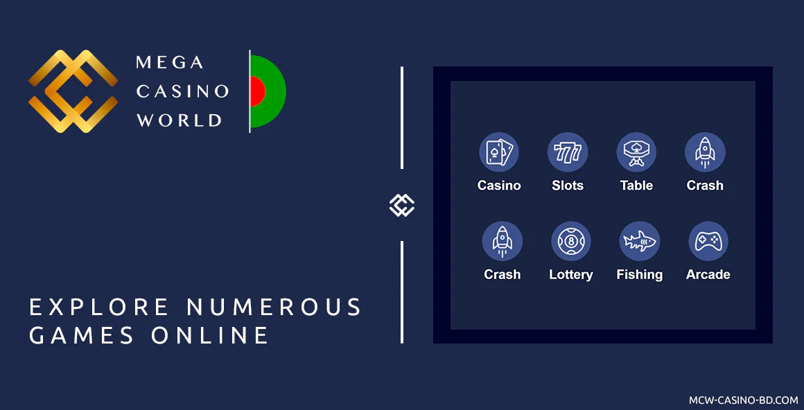 MCW Casino Providers more than 4000 games in 8 main categories