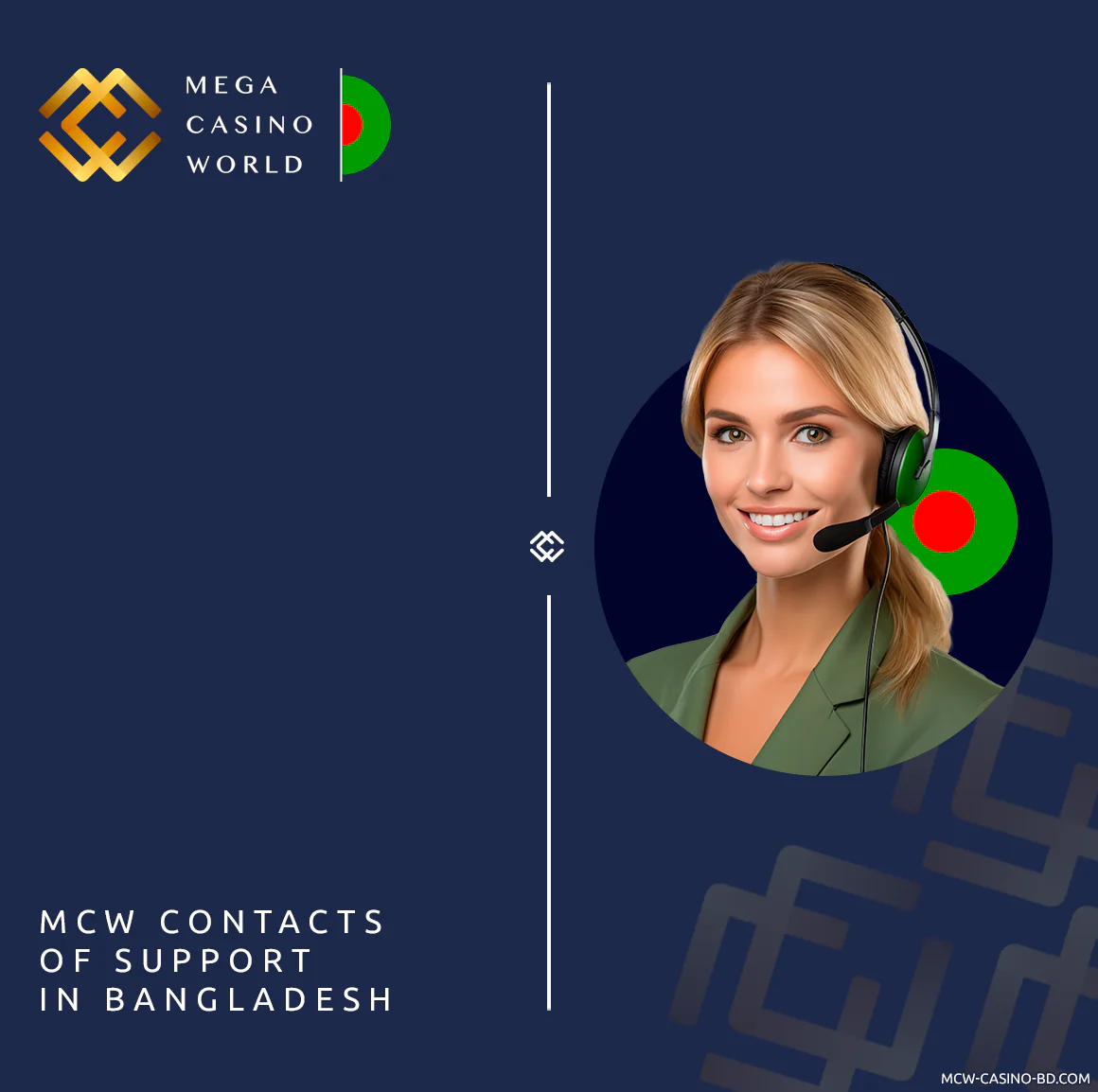 MCW covers Customer Support in English and Bengali using live chat, e-mail and other platforms