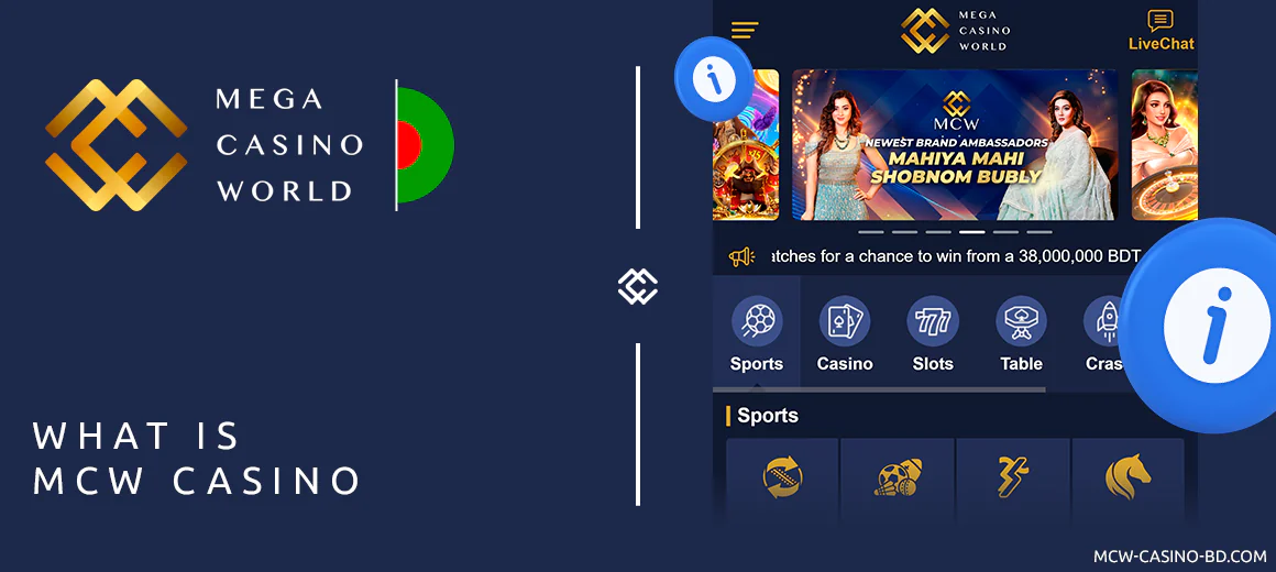 MCW is experienced and trusted casino for Bangladesh players